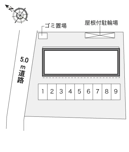 ★手数料０円★ふじみ野市市沢　月極駐車場（LP）